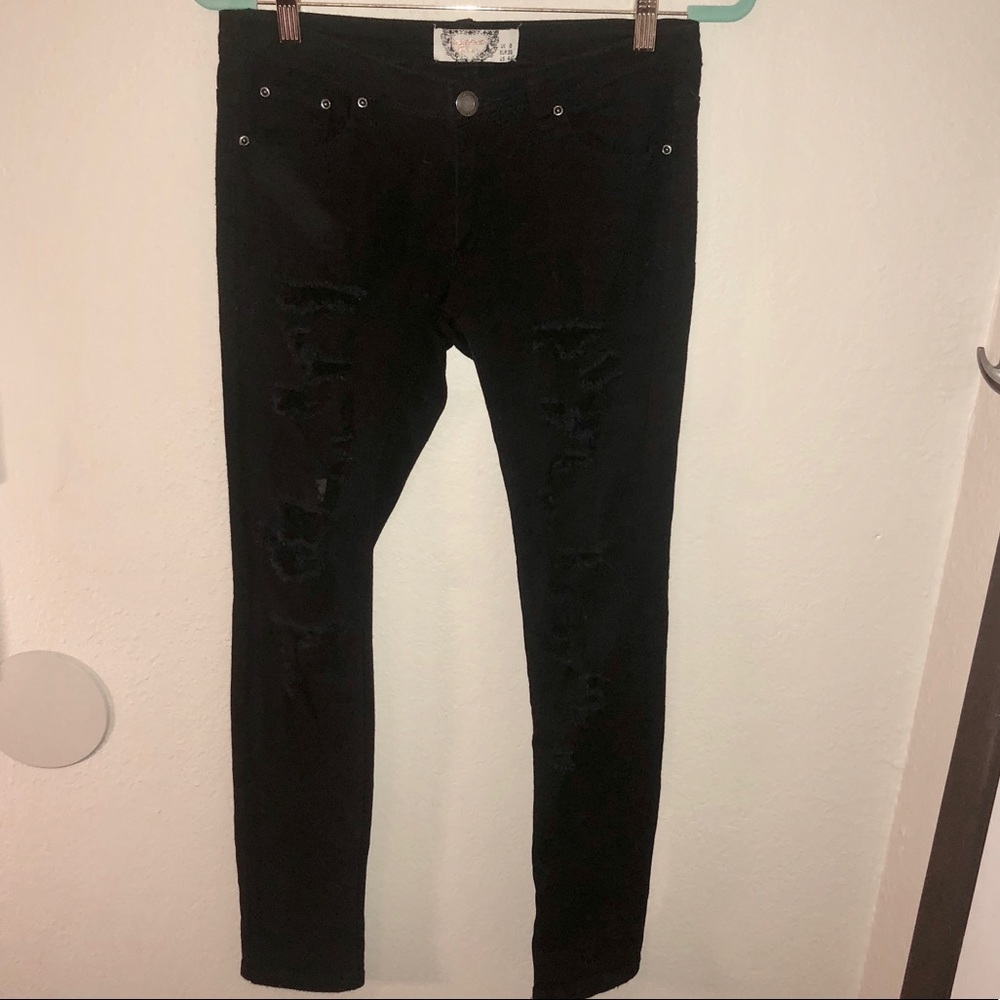 Boohoo Denim ripped Skinny Jeans 🖤👖